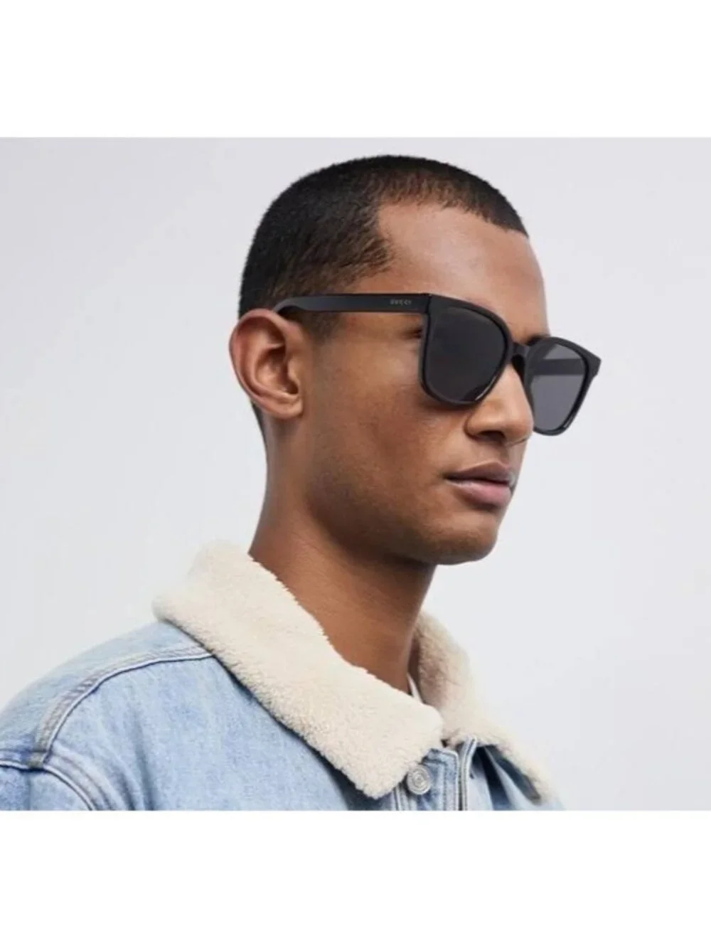 Gucci GG1346SK 001 Square Sunglasses - Black / Smoke